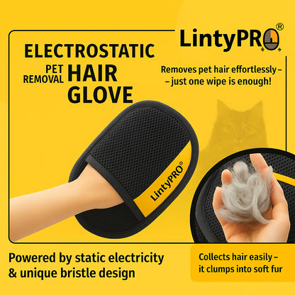 LintyPRO™ – Electrostatic Pet Hair Removal Glove